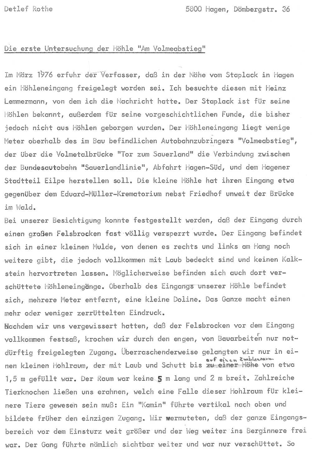 Volmeabstieg/19760901_HoehleAmVolmeabstieg_Erstuntersuchung1_1000x1454