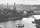 D/NRW/EN/Hattingen/Ruhrufer/SW-AK_Hattingen_Ruhrufer_mit_Ruhrbruecke_rechts_1921_DETAIL