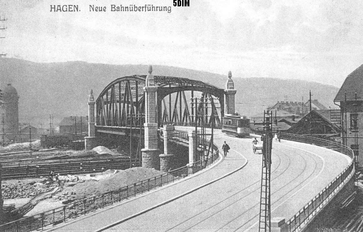 EU/D/NRW/HA/Eckesey/EckeseyerStrasse/SW-AK_EU_D_NW_HA-City_EckeseyerBruecke_in_Richtung_Bahnbetriebswerk_1911_1200x0765