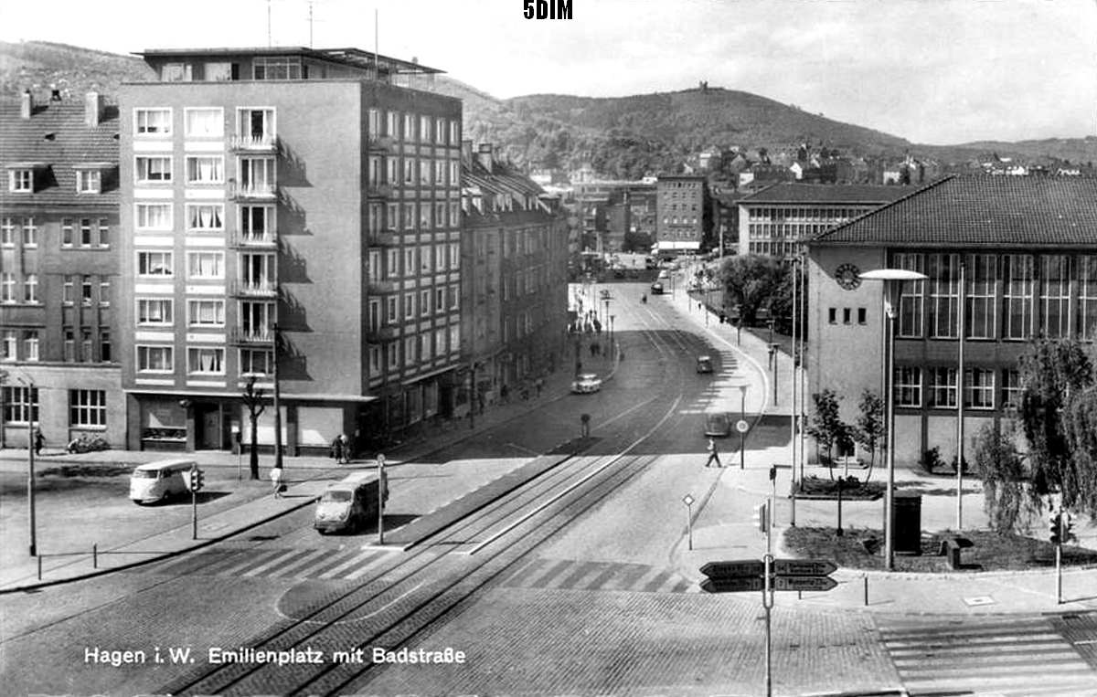 EU/D/NRW/HA/Hagen/Badstrasse/SW-AK_EU_D_NW_HA-City_Badstrasse_vom_Bunker_am_Emilienplatz_aus_b19591113_1200x0763