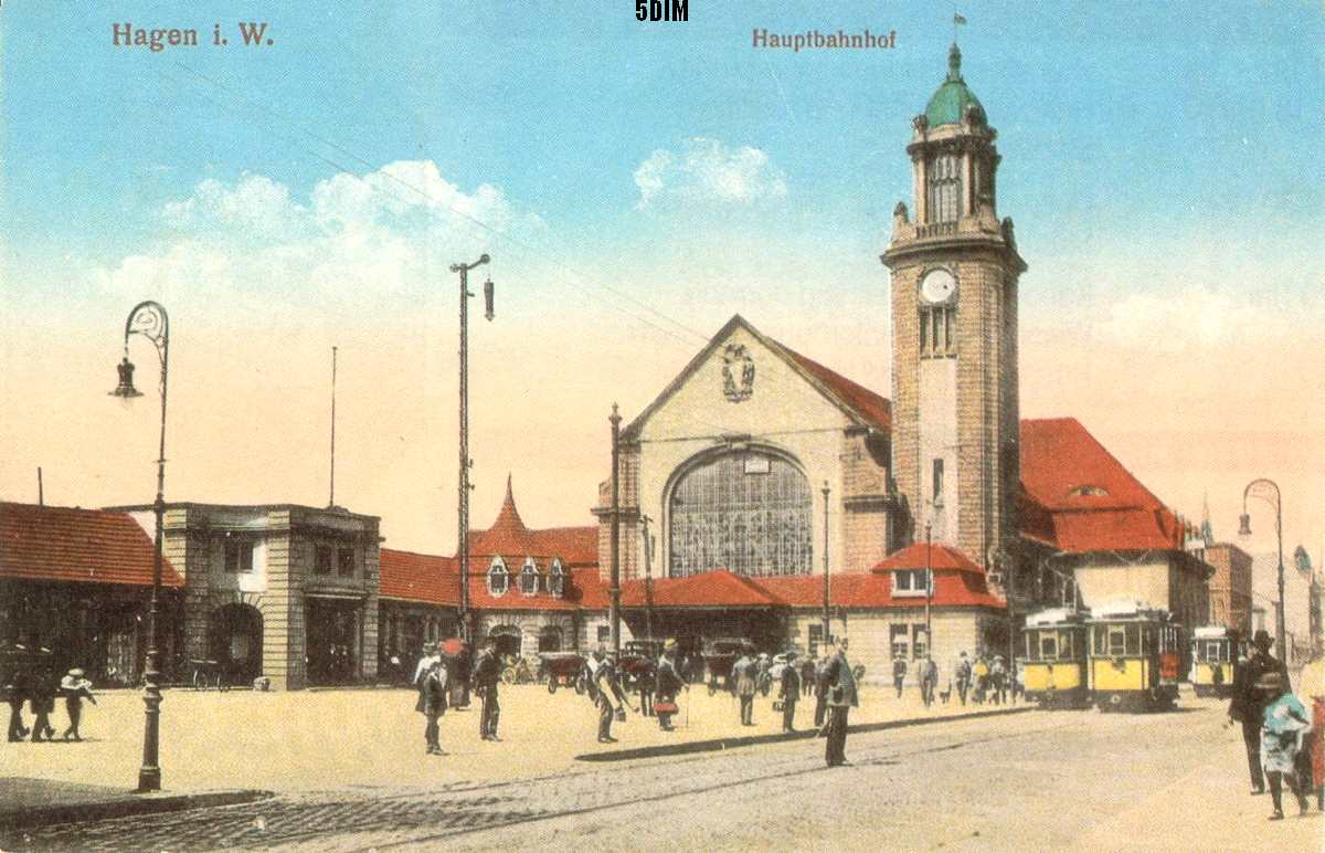 EU/D/NRW/HA/Hagen/BerlinerPlatz/Hauptbahnhof/1colorierte_AK_EU_D_NW_HA-City_Hauptbahnhof_um_1910_1200x0772