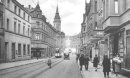 EU/D/NRW/HA/Wehringhausen/Langestrasse/SW-AK_HA-Wehringhausen_Langestrasse_Kreuzung_Bachstrasse_mit_Michaeliskirche_um_1935