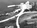 EU/HR/Kvarner/Krk/Omisalj/SW-AK_EU_HR_Krk_Omisalj_Blick_auf_den_Hafen_vermutlich_um_1950