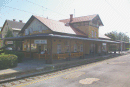 EU/SLO/Lesce-Bled/Bahnhof/20070915-1110_IMGP0784_SLO_Lesce-Bled_Bahnhof_Hauptgebaeude