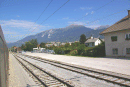EU/SLO/Lesce-Bled/Bahnhof/20070915-1110_IMGP0787_SLO_Lesce-Bled_Bahnhof_Panorama