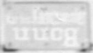 WuppertalerStrassenbahn/Stens_(oder_aehnlich)_Linden_D689_Dahlhausen_Tram_Bonn_Wagen16_mit_Scheinwerfer-Verdunkelung_um_1940_Detail_Schild