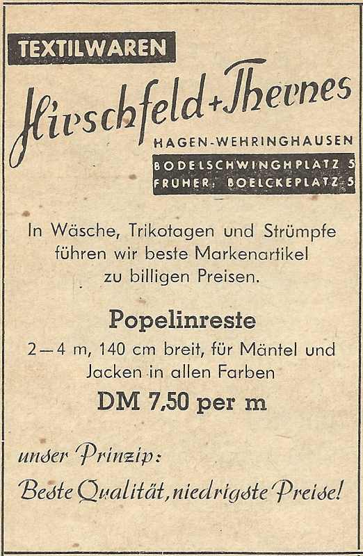 EU/D/NW/HA/Wehringhausen/Bodelschwinghplatz/005/SW-Anzeige_FestschriftSanktMichael1952_Anzeige_Bodelschwinghplatz005_Hirschfeld+Thernes_0522x0800