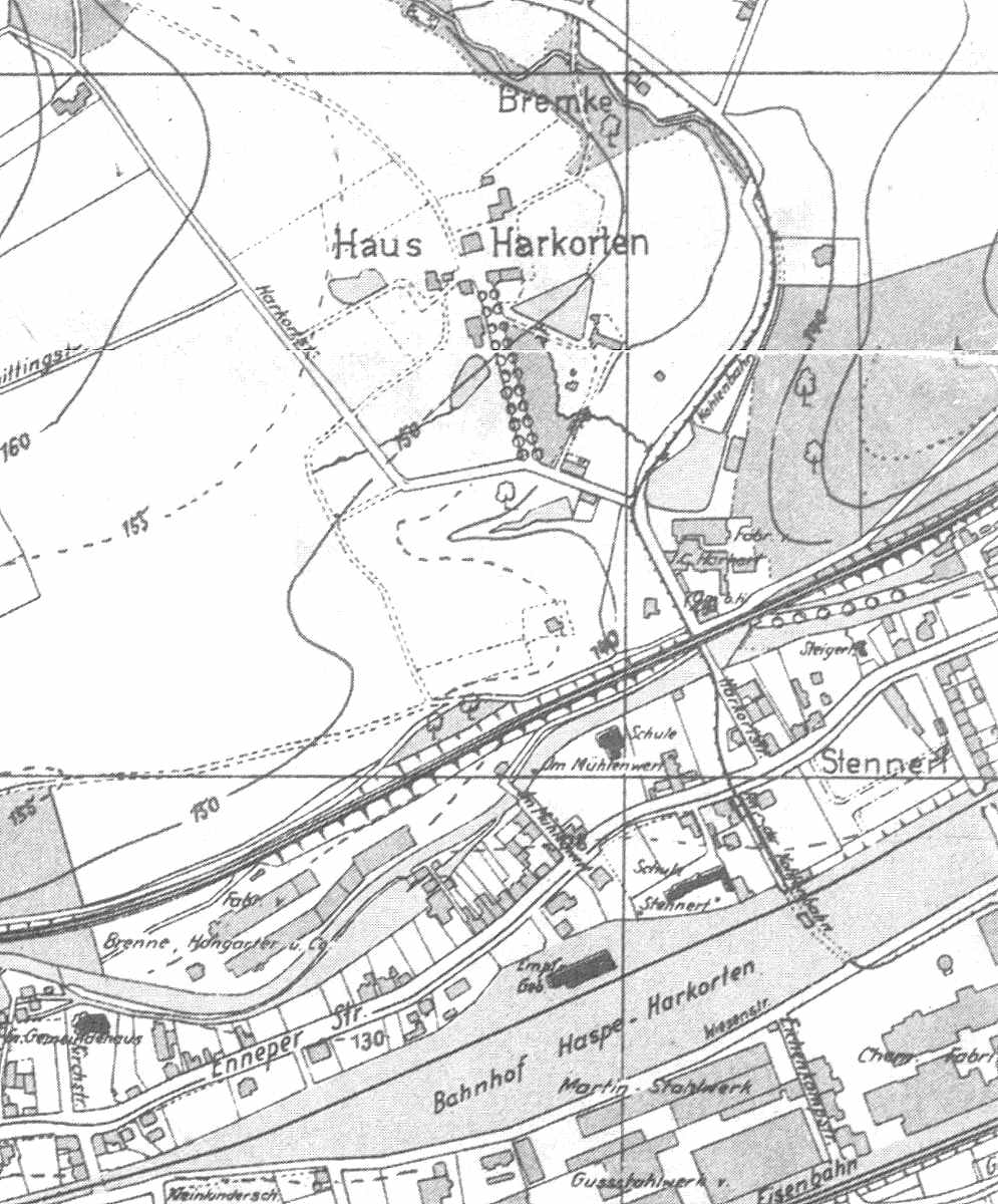 EU/D/NRW/HA/Westerbauer/1913xxxx_farbiger_Stadtplan_von_Haspe_DETAIL_Harkorten